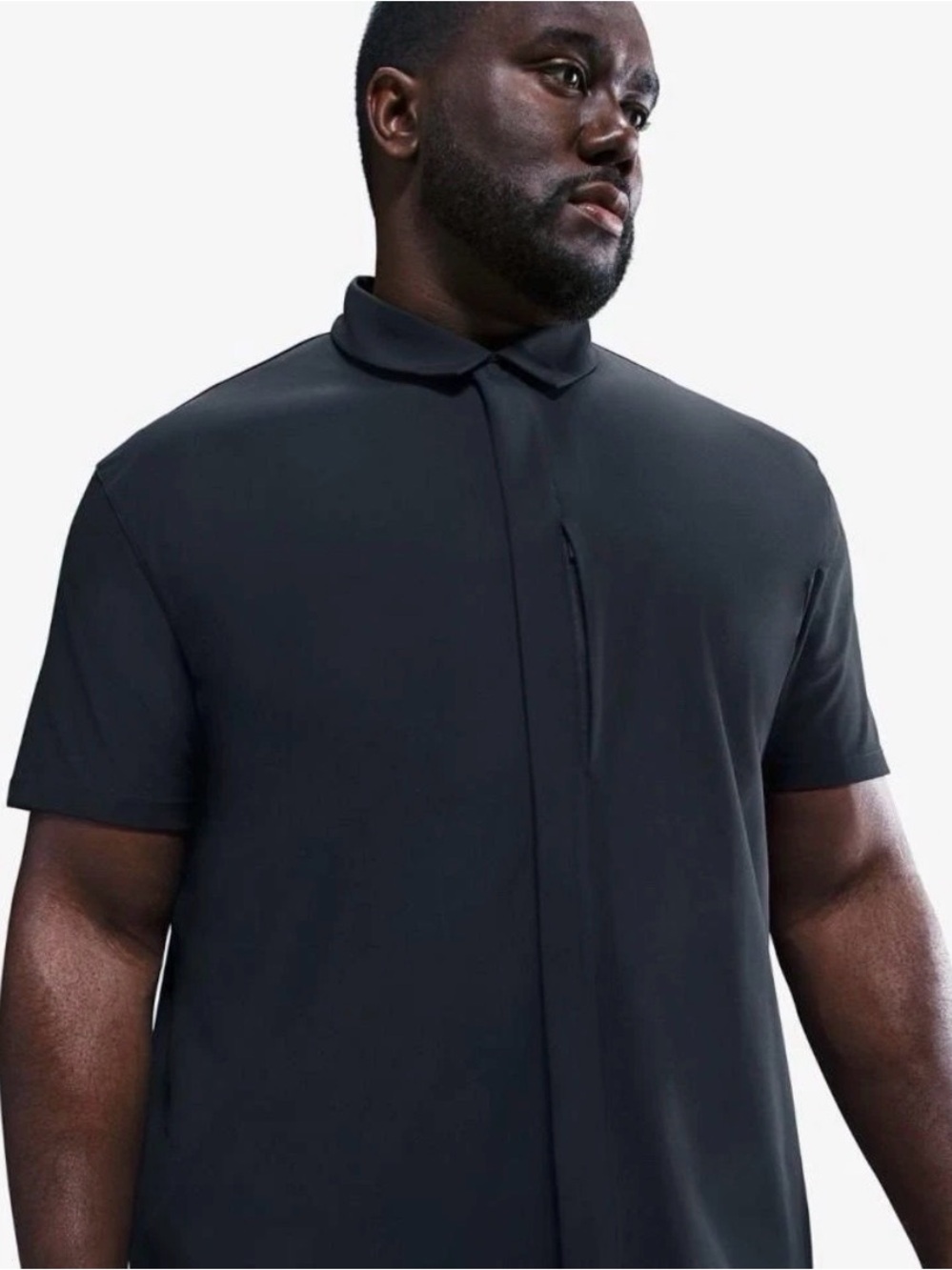 Nike 24.7 Perfect Stretch Dri-FIT  Snap-Down Top SS HQ6958-010 Men’s XL Tall